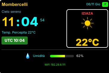 UPGRADE Firmware – CLOCK UTC Vers. 1.0.19